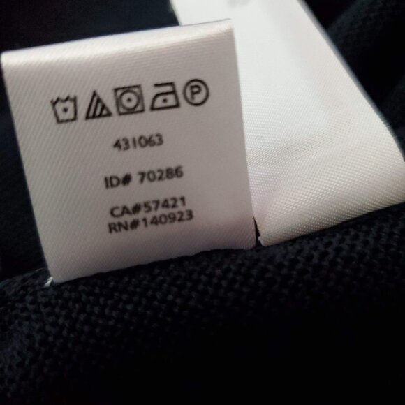 💎062 Ann Taylor Loft Long Sleeve 100% Cotton Navy Top - Picture 5 of 5